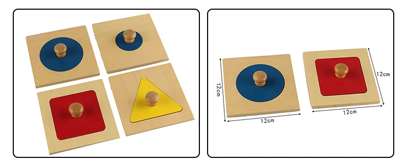 Сенсорные Монтессори комплекты Развивающие игрушки для детей малышей коробка для платы Пазлы преподавания дерево игры и игрушки