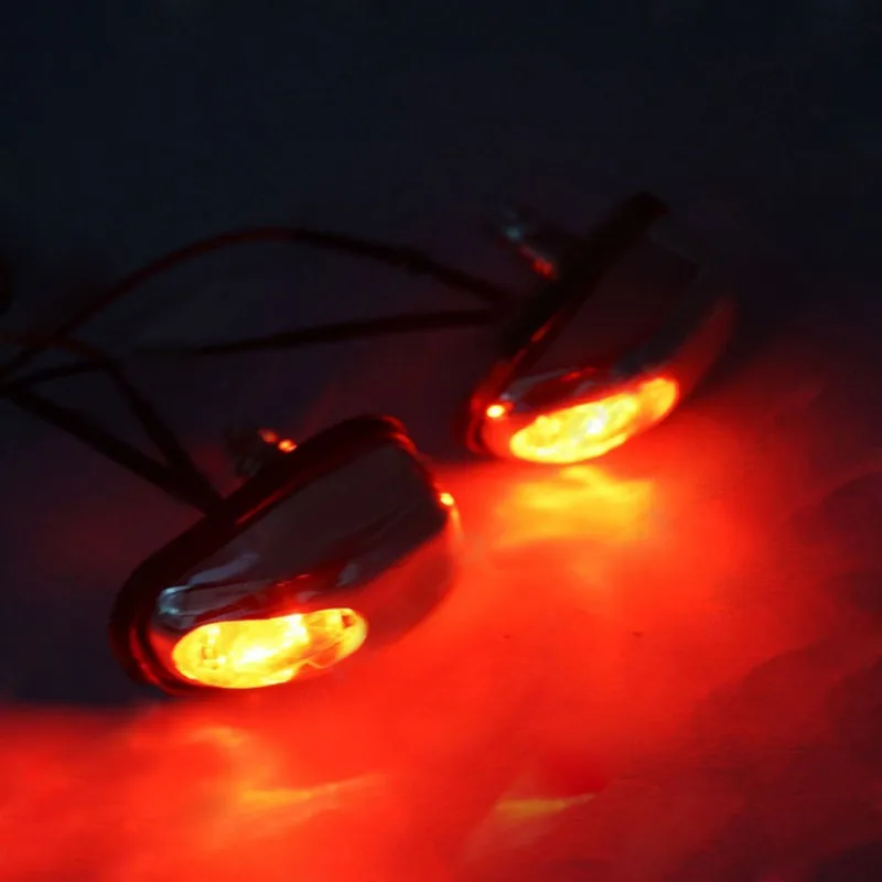 

1 Pair Chrome Blue LED Light Lamp Windshield Jet Spray Nozzle Wiper Washer Eyes