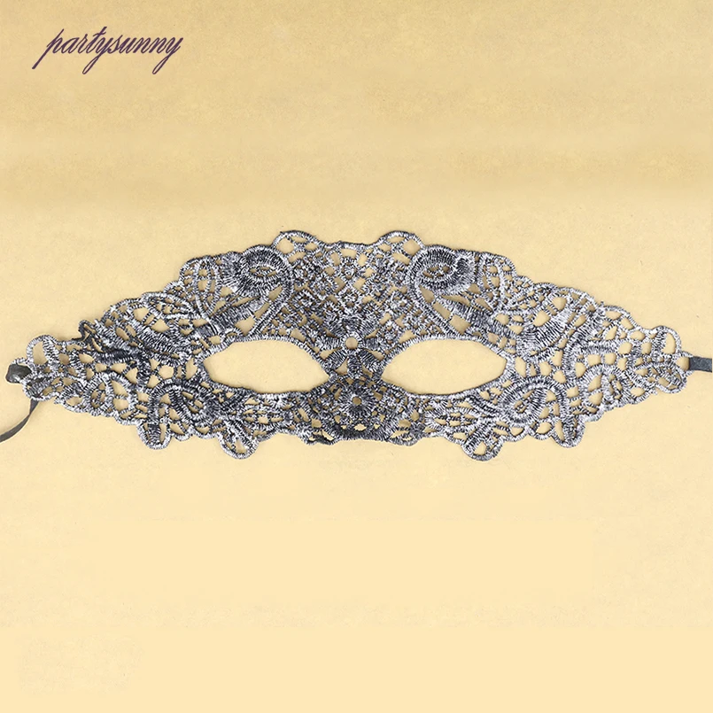PF Серебряный Хэллоуин маска Сексуальная Пром кружева маски для женские