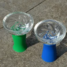 Высокотемпературное сопротивление стекло и силиконовая табачная чаша для кальяна, Sheesha, Chicha, Narguile аксессуары