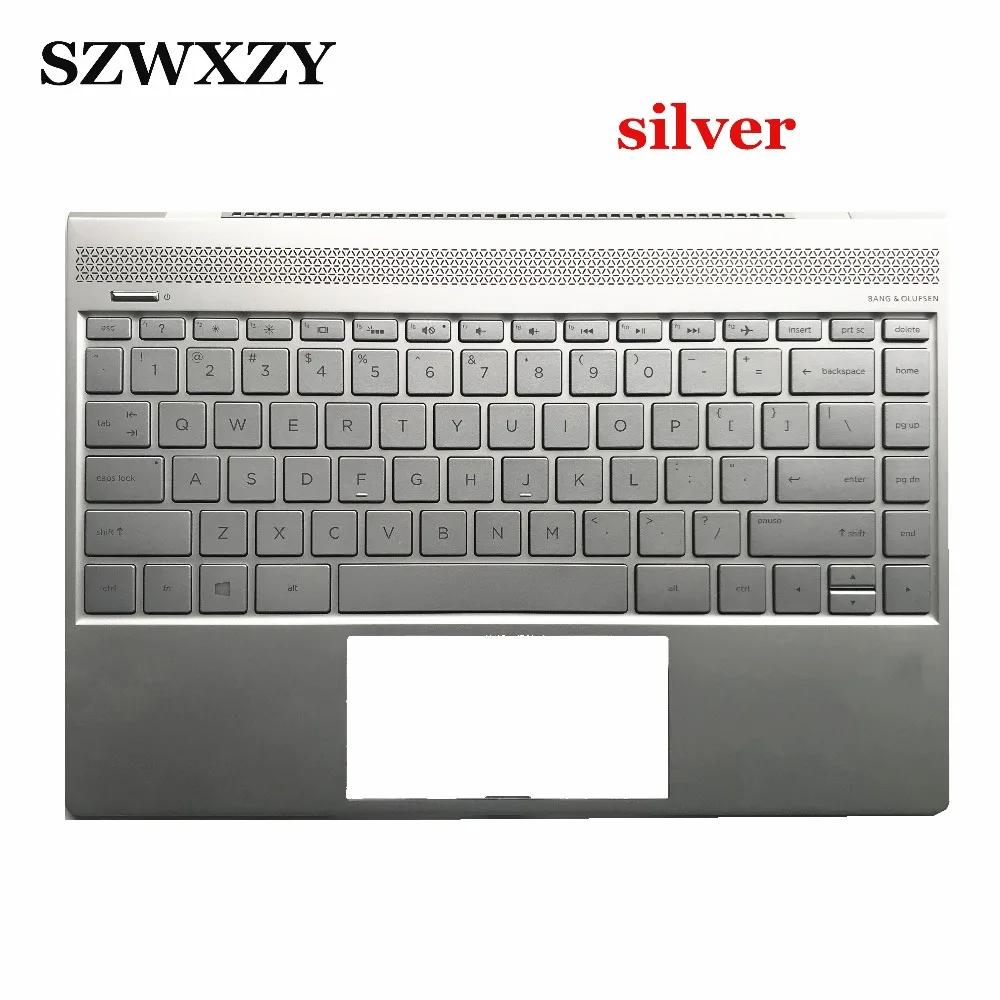 Для ноутбука Hp Envy 13 AD AD017TX серии Silver Top Cover US Keyboard Palmrest с подсветкой 928505 001 920694 928504