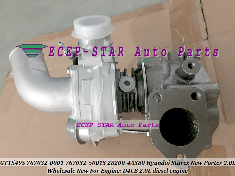 Turbo GT1549S 767032 767032-0001 767032-5001S 28200-4A380 For Hyundai Starex New Porter D4CB 2.0L Turbocharger (4)