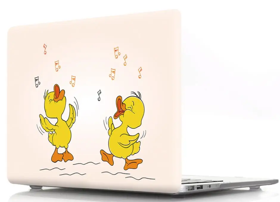 Yellow Duck Hard Shell for Apple Macbook Air Pro 12 13 15 16 Laptop Cover for Mac Book Air 11.6 13.3 Pro 13.3 15.4 Touch Bar