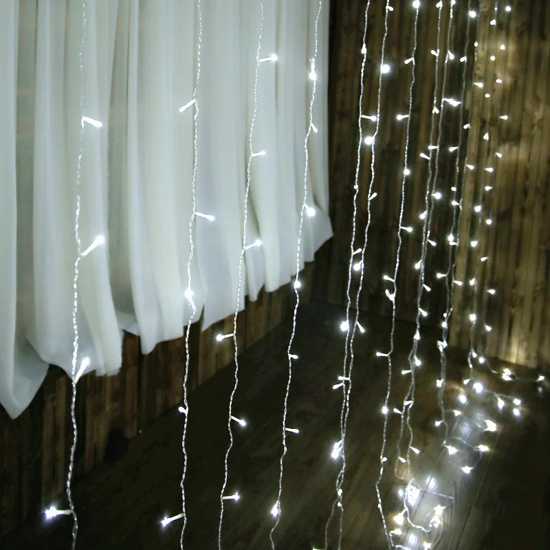 Fairy Curtain Light Lamp Wedding Decor Fantastic Decorations Window String Party 304 LED Durable Useful