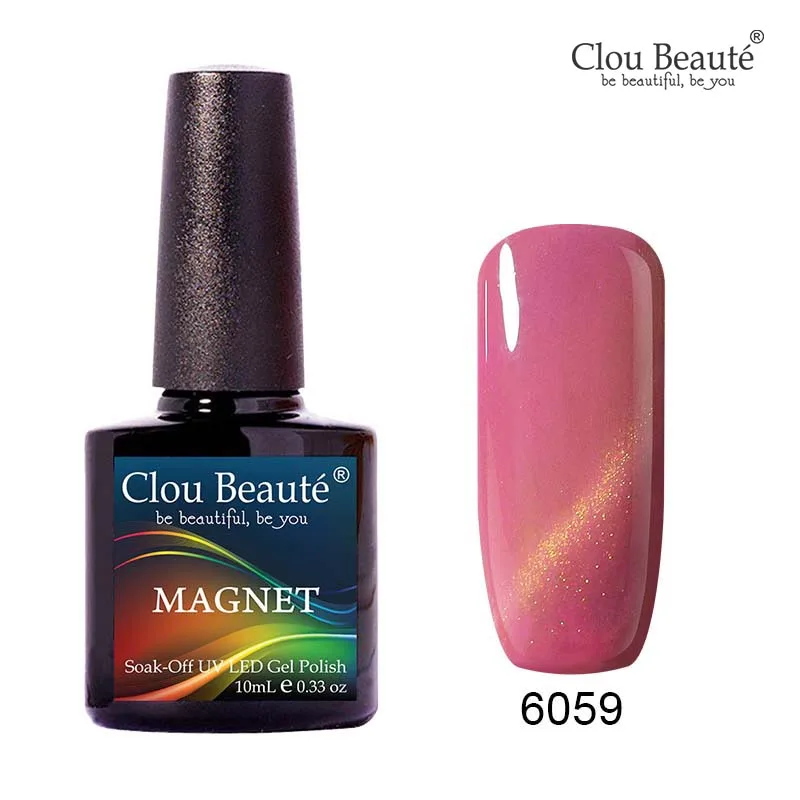 УФ гель для ногтей Clou Beaute Cat Eye профессиональный Магнитный Гель лак красный сапфир