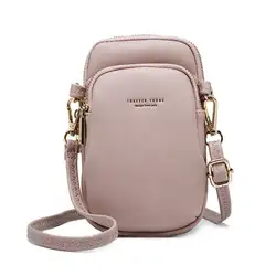 Ретро для женщин кошелек кожаный для монет сотовый телефон мини Crossbody сумка-мешок через плечо