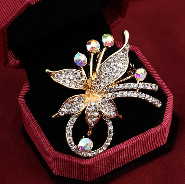 Elegante Del Pavone Farfalla Spilla di Strass Spille Ape Leopardo della Nota di Elegante Del Pavone Farfalla Spilla di Strass Spille Ape Leopardo della Nota di