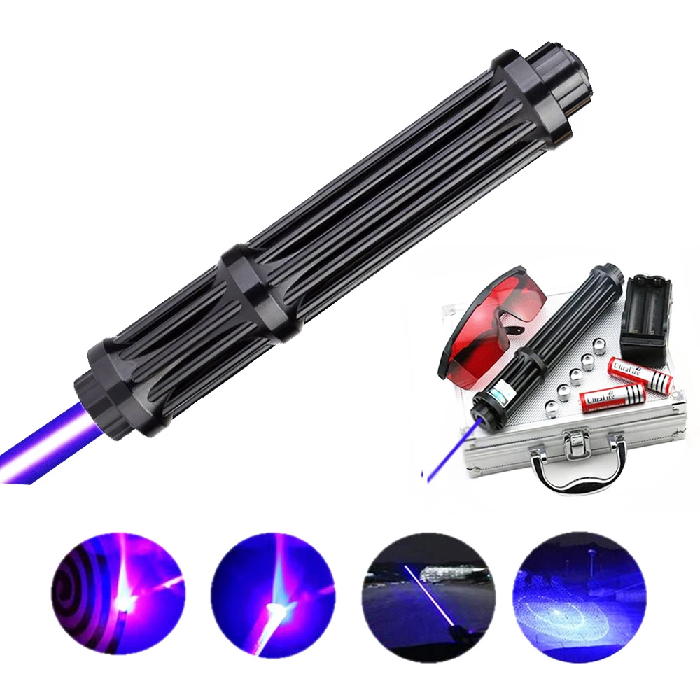 

High quality Lengthen Powerful Blue Laser Pointers 450nm Lazer Sight Flashlight Burning Game / Burning light cigars / candle