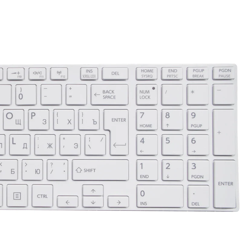  SSEA New Russian Keyboard white for Toshiba satellite C850 L850 C855 C870 C875 L875 L850D L855 L950
