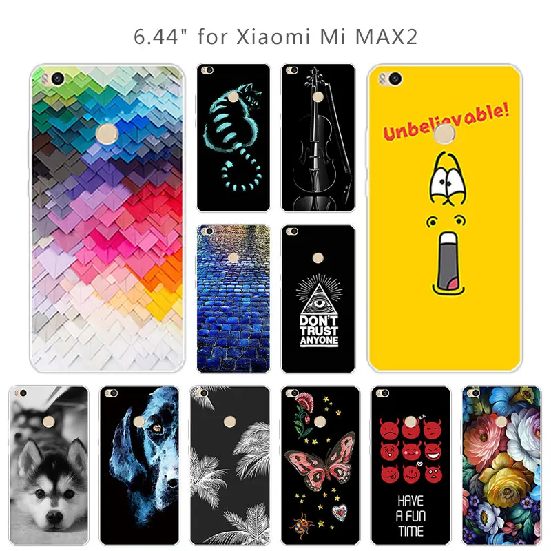 Чехол для Xiaomi Mi Max 2 мягкий силиконовый прозрачный чехол из ТПУ Brick Road чехлы