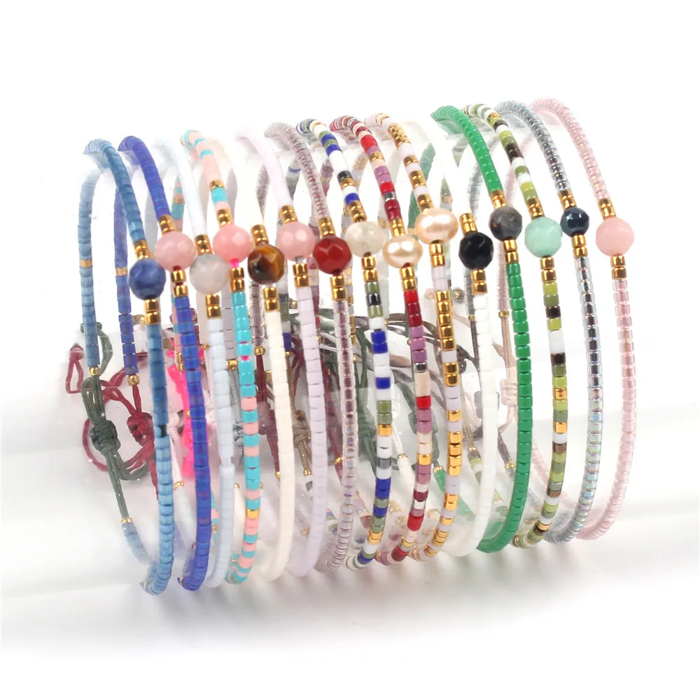 

Classical Ethnic Bracelets & Bangles for Women Seed Beads Bracelet Romantic Love Bangle Friendship Beaded Weave Jewelry