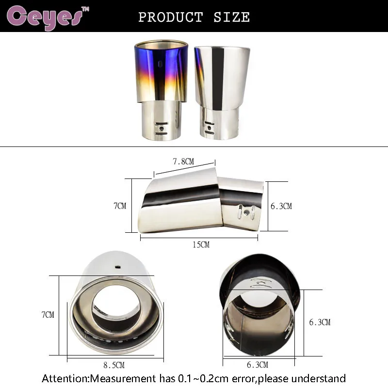 Exhaust Muffler Tip Pipe (12)