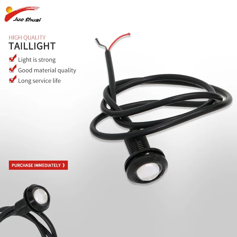

Black Long Shot 3200W 60V Strong Taillight Reinforced Plastic Light Long Life No Leakage Adults Lamp Electric Scooter Tail Light
