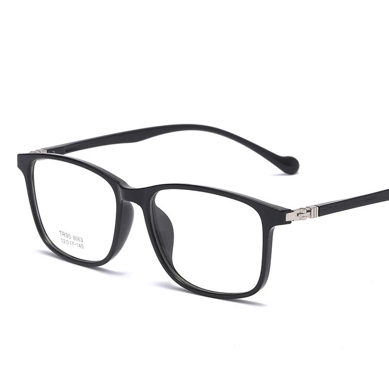 TR90 Glass Frame Student Glass Frame Retro Square Glass Flat Light Can Be Matched with Myopic Glass Net Red Frame