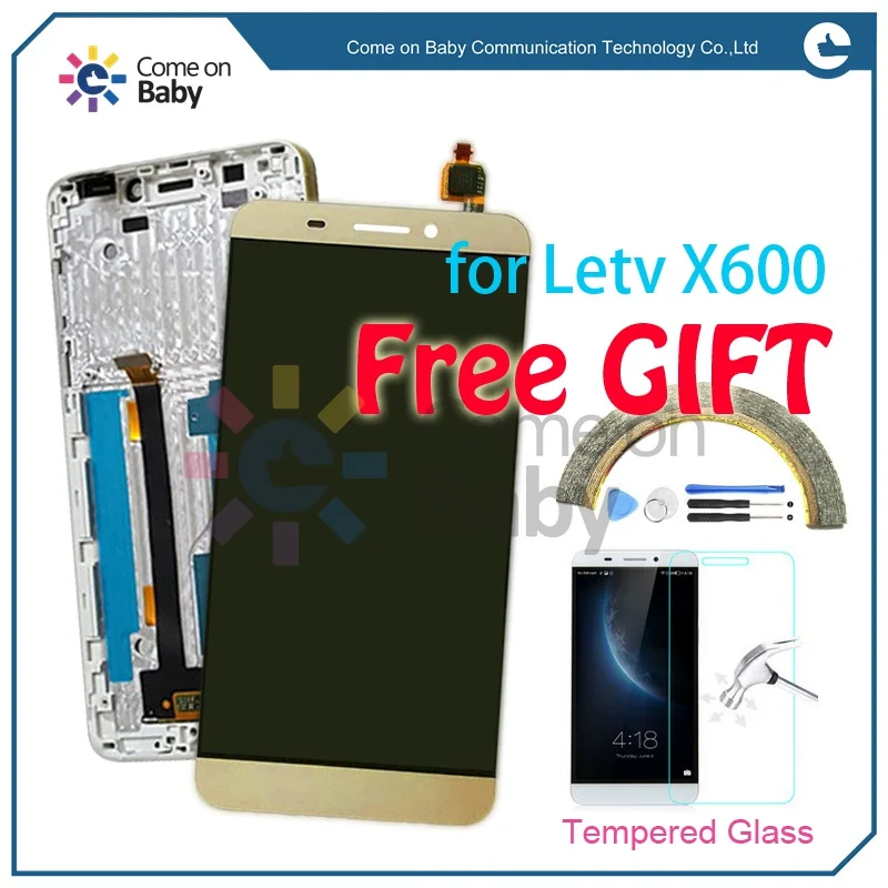 LETV0010 Original LCD Display Touch Screen Digitizer Assembly With Frame Replacement Part for Letv LE 1S X500,Free Gift