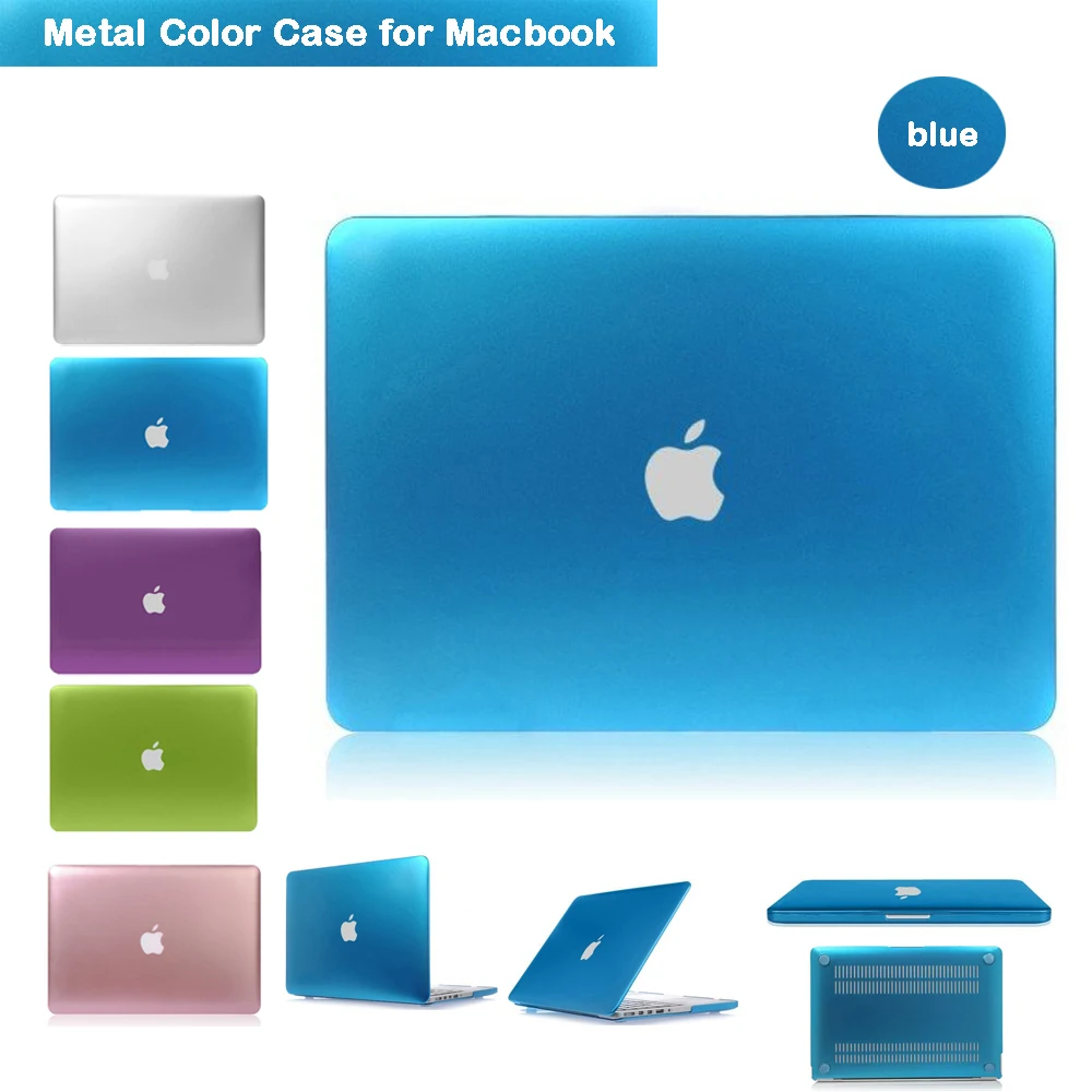 Luxury Metallic Blue Case for Macbook air 13.3 Laptop Sleeve Case Ultra Slim Cover for Apple