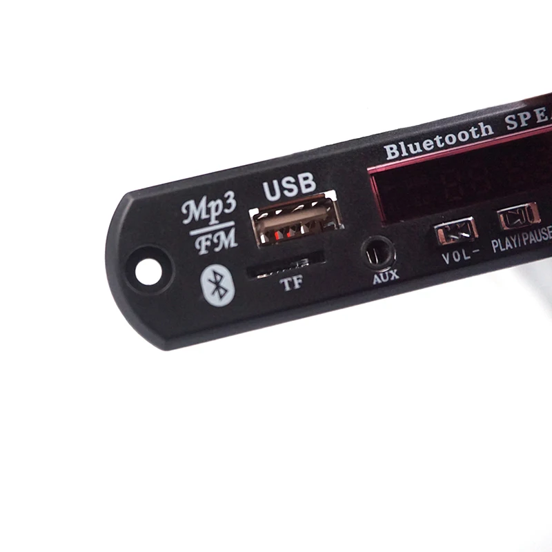 Беспроводной Bluetooth 12 в MP3 WMA декодер плата аудио модуль TF USB FM радио динамик с