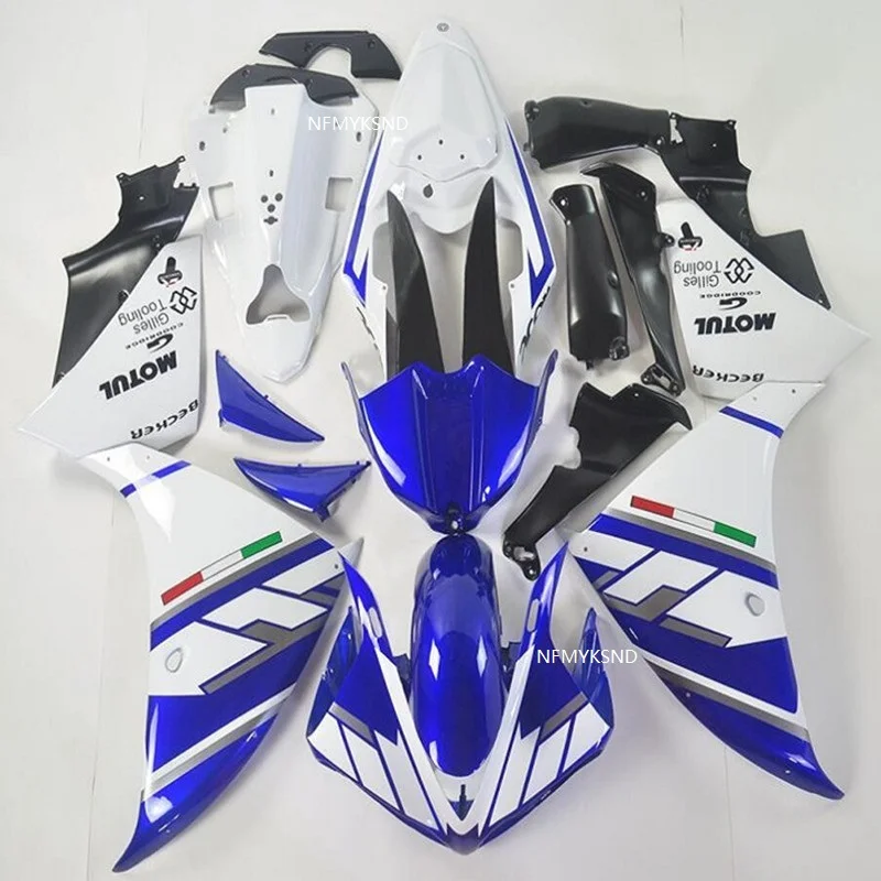 

ABS 100% fairings For YAMAHA R1 2009 2010 2011 Fairings white blue YZFR-1 09 10 11 Injection Fairing MOTO