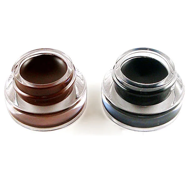 

Hot Style Brown Black Colors Eyeliner Gel+2Pcs Brushes Makeup Cosmetic Sets
