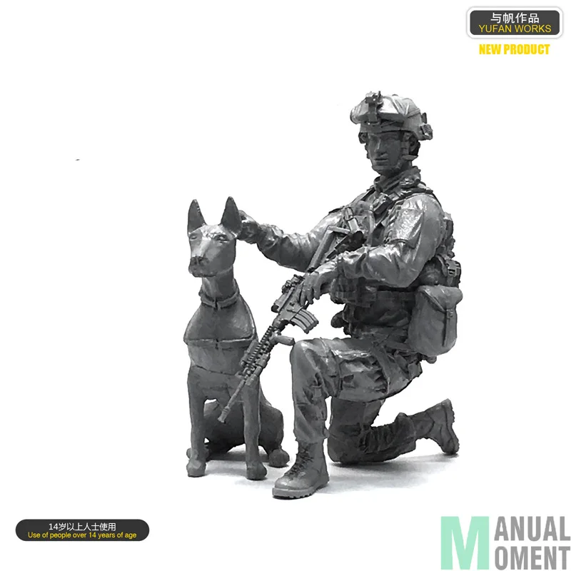 Высокое качества миниатюрный 1/35 ВМС США Seal Commando отдельного солдата и собак Смола Модель Рисунок комплект Лоо-29