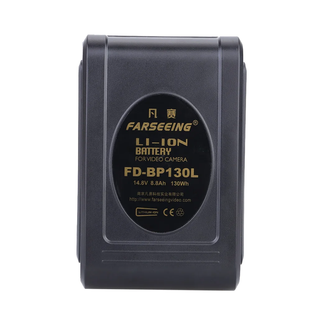 FARSEEING FD-BP130L 30Wh Rechargeable Li-ion Battery V-Mount Lock for Video Camera Compatible for Sony BP-L40 L60 L90 Battery