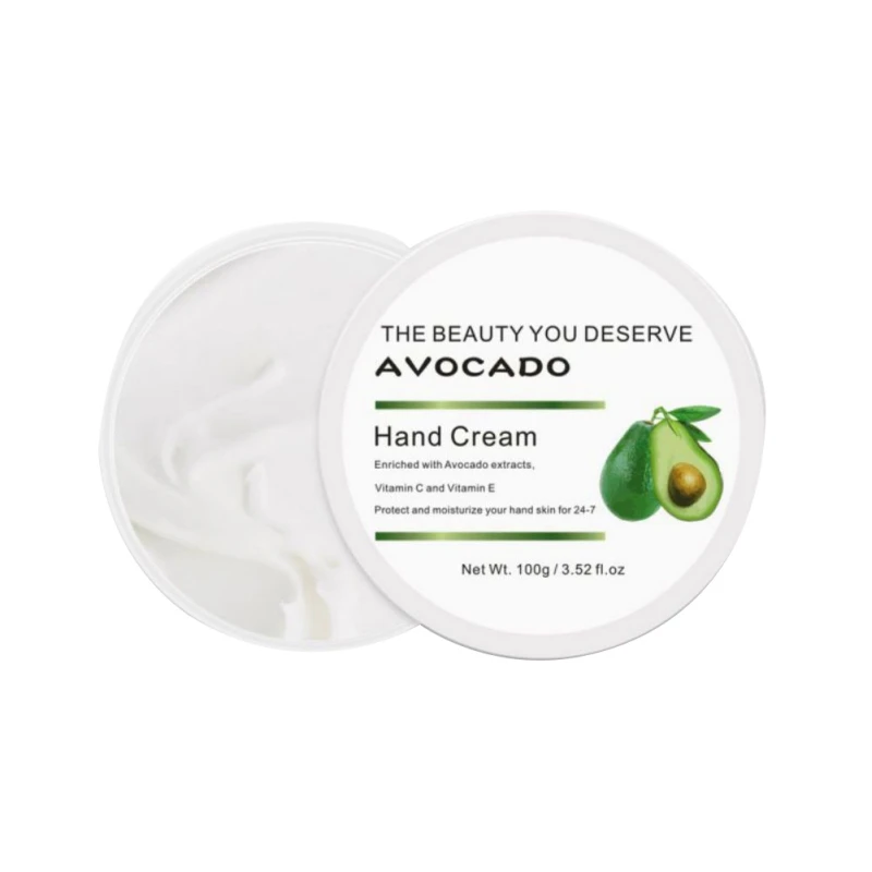 

Avocado Hand Cream Hydrating Smooth Fine Lines Anti-Drying Hand Care Essential Cream