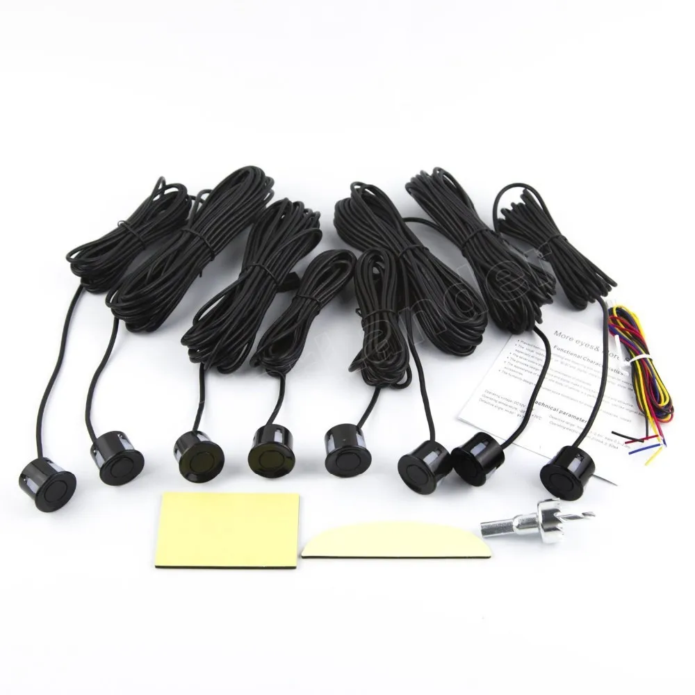 Car Parking Sensor Kit no monitor Display 8 Sensors 44 Colors for option Reverse Assistance Backup Radar System park assistance