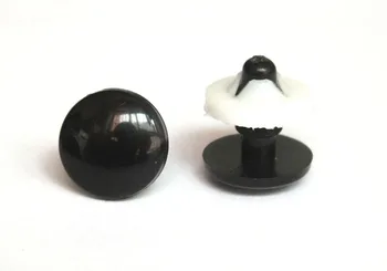 

12mm Flat BLACK Safety Eyes for Amigurumi or Plush toy accessories--100pairs