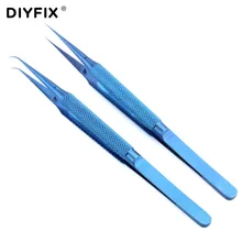 DIYFIX прецизионный титановый сплав Fly Line Пинцет для предотвращения оставления отпечатков пальцев для медной проволоки ремонт электронных компонентов медная проволока Палочки Инструмент