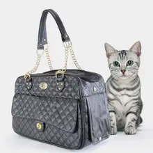 Сумка из искусственной кожи крокодила для собак, сумка для кошек, сумка для переноски собак, сумка для путешествий, переносная сумка на плечо, удобная модная сумка