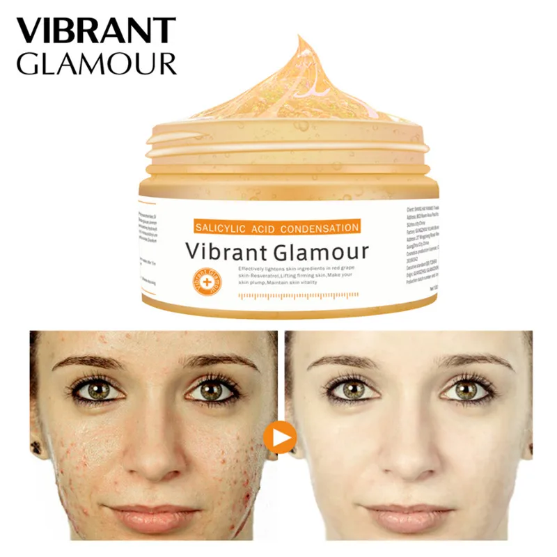 

VIBRANT GLAMOUR Salicylic Acid Condensation Face Mask Skin Care Remove Acne Treatment Oil Control Pigmentation Corrector Cream