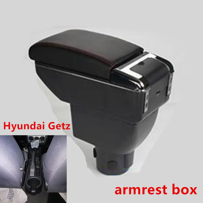 

for Modern GETZ Armrest box Hyundai Getz Car interior storage box Double layer can be charged USB before and after