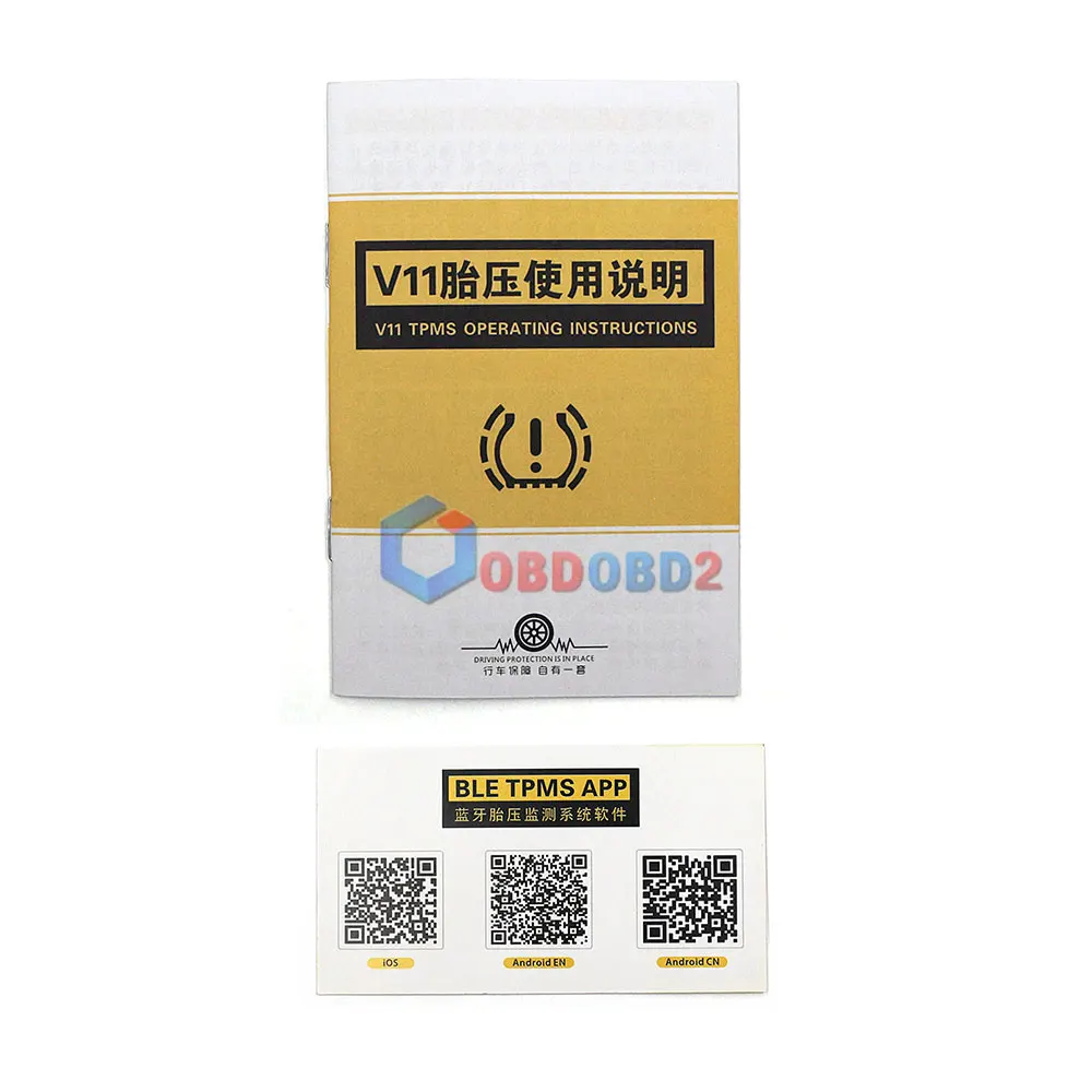 Newly V11B Tire Pressure Alarm Monitor System Bluetooth TPMS Tester Android IOS Suitable 4 pcs External Sensors For Most Cars
