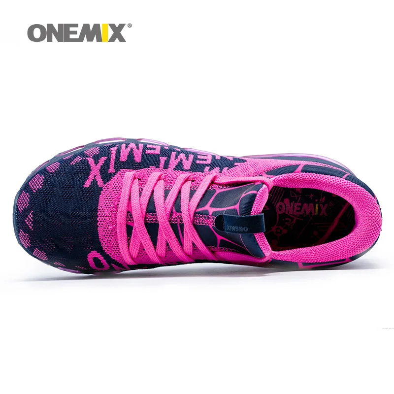 ONEMIX Max Женские кроссовки для Для женщин Trail хороший тенденции спортивные кроссовки Для женщин s сливы высокие спортивные ботинки подушки
