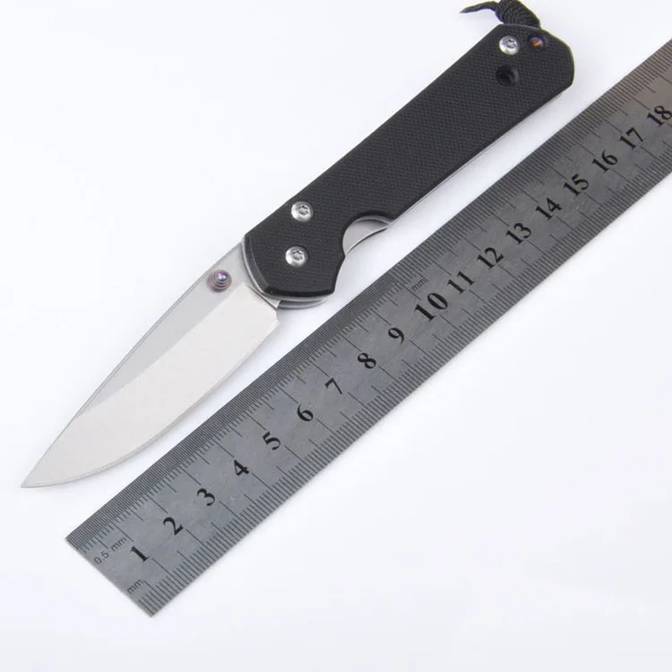 Top Quality Camping Folding Knife G10 Handle 5Cr15Mov Blade Pocket Hunting Knife Tactical