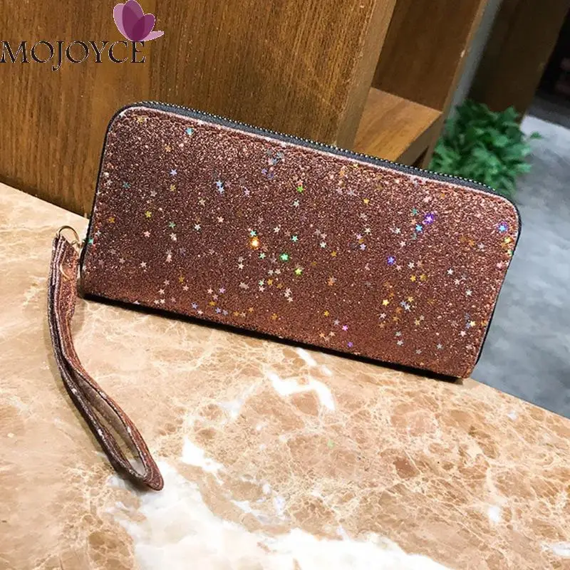

Bling Sequins Wallets Women Long Wallets Purse Clutch Bag Card Holder Zipper Glitter Party Wallet Purses Fashion Women Money Bag