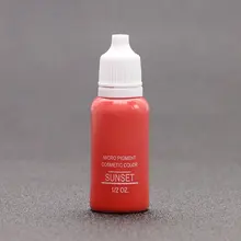 Тату чернила профессиональная Перманентная краска для бровей карандаш-подводка для глаз 1/2 унций 15 мл 1 шт закат