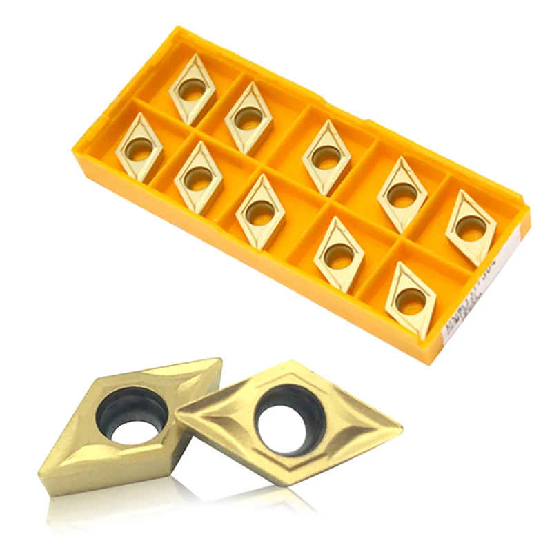 

10Pcs DCMT070204 UE6020 / VP15TF / US735 Internal Turning Tools Carbide inserts Cutting Tool CNC Tools Lathe tools Lathe cutter