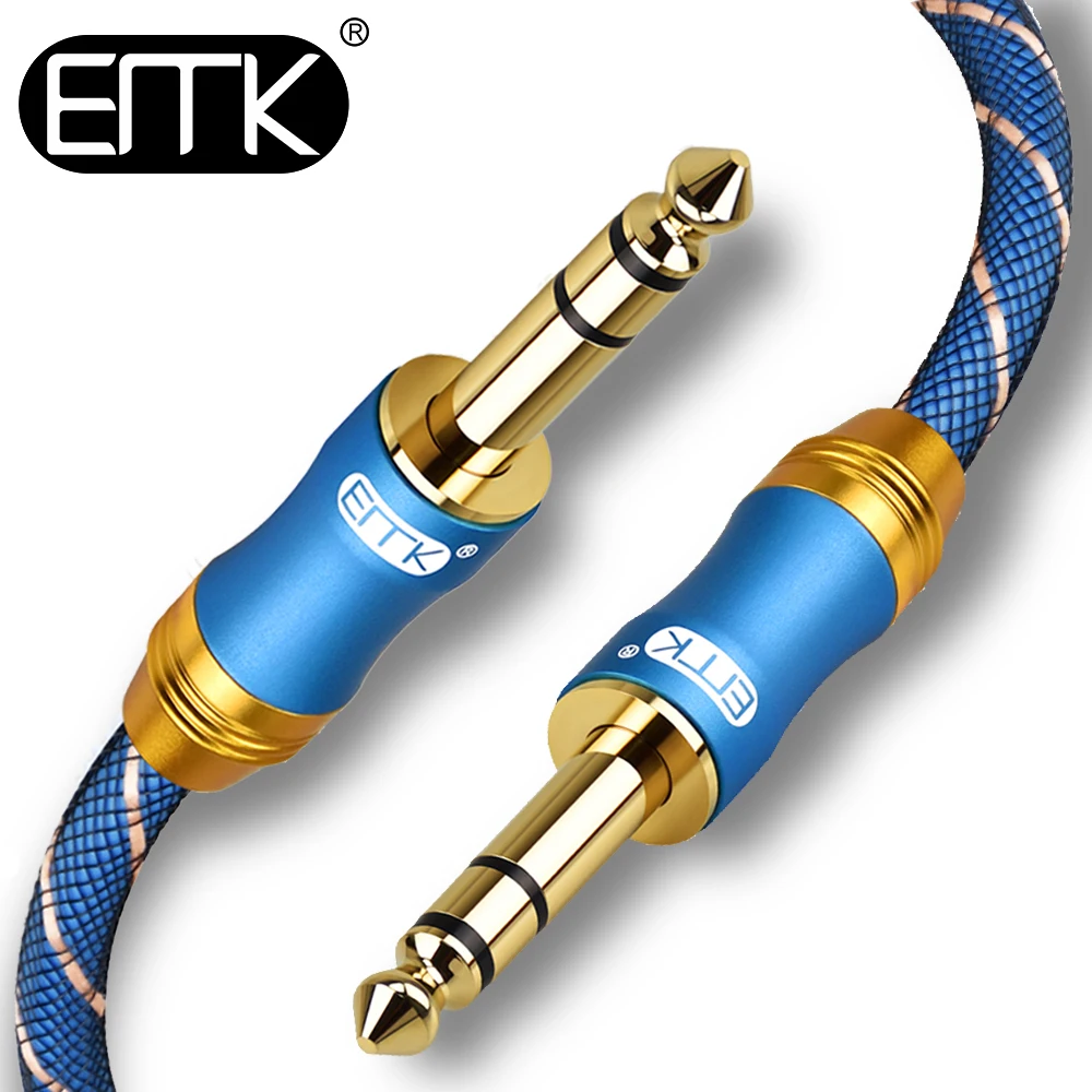 EMK 6 35 мм Aux кабель двойной 5 Штекерный штекер аудиокабель 2 м 3 8 10 Hifi для микшера