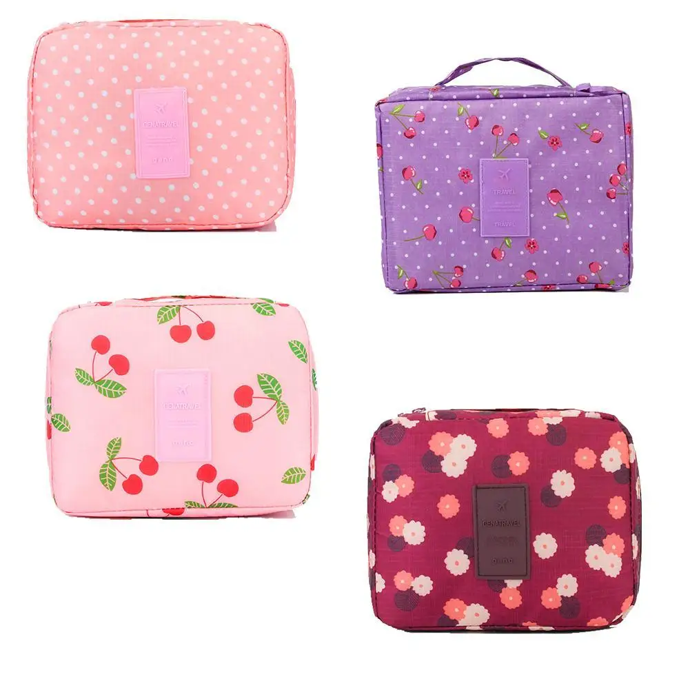 Foldable Wall Hanging Storage Bag Organizer Waterproof Floral Nylon Zipper Home Decor Travel Use Gift for Friends | Дом и сад
