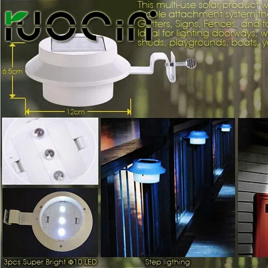 Hot Low Cost Energy Saving Outdoor Waterproof Ip 55 Solar Garden Hot Low Cost Energy Saving Outdoor Waterproof Ip 55 Solar Garden Fence Light Warm White Color Ce Rohs Certification In Wall Lamps From Lights