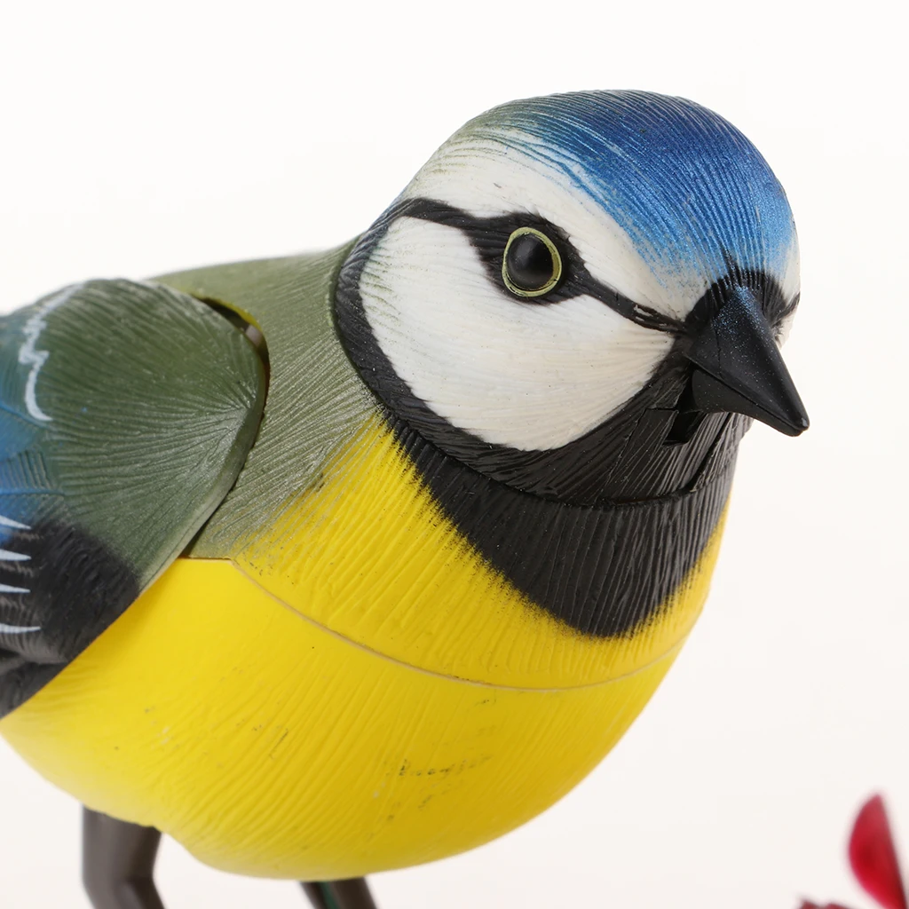 Singing Chirping Bird Toy Realistic Sounds & Movements Sounding Activated Bird Vocal Toys Kids Children Gift