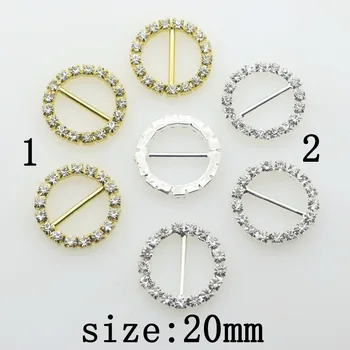 

New Hot 10Pcs 20mm Round Shiny Diy jewelry Accessories rhinestones pedestal embellishments caps Wedding decoration For Making