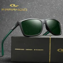 PARANOID Винтаж TR90, солнцезащитные очки, поляризационные, Для мужчин, солнцезащитные очки для мужчин квадратный оттенки черный UV400 Oculos мужские 8 цветов модель 8652