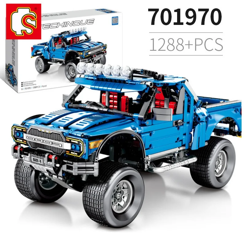 

1288pcs SEMBO Blocks RC Motor Car Model Technic Famous Car Building Bricks Educational Kids toys Children Gift for Boy 701970