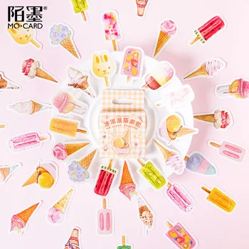 

45pcs/pack Ice Cream Stationery Stickers Pack Posted It Kawaii Stickers Scrapbooking Label Diary Album Office & School Supplies