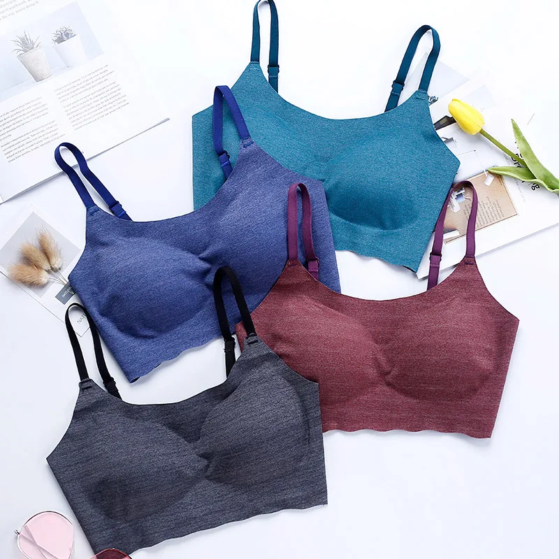 

Xianqifen Fashion Seamless Women Bra Wire Free Sexy Lingerie Push Up Bra Breathable Underwear Women Cotton Sexy Bra Bralette