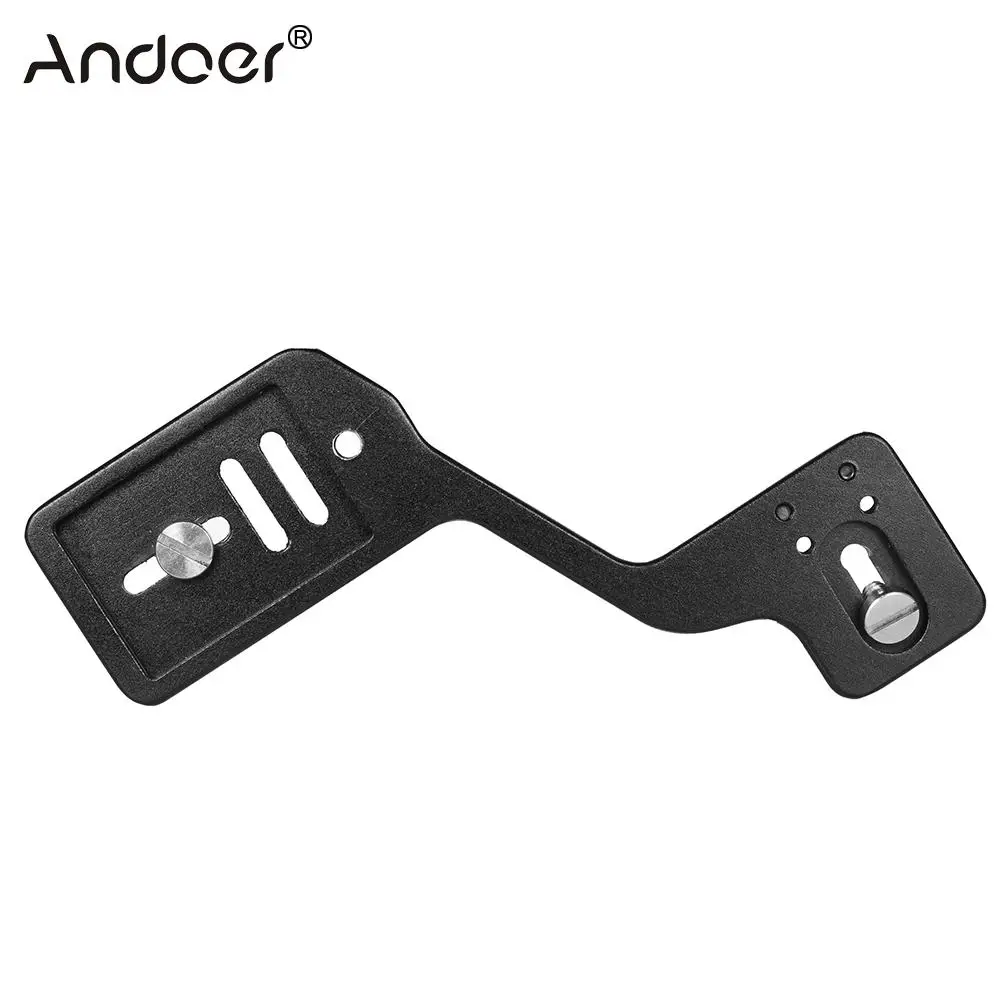

Andoer Universal Aluminum Bracket Mount Holder for Camera Speedlite Flash Light with 1/4" Screw for Canon Nikon Sony DSLR Camera