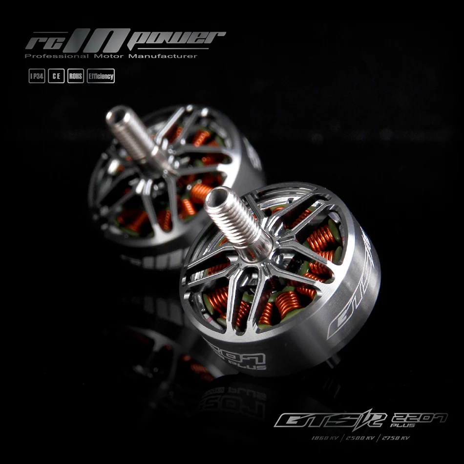 1 шт./4 шт. RCINPOWER GTS V2 2207PLUS 2207 2750KV 1860KV 4 6S бесщеточный двигатель для радиоуправляемого