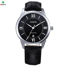 Men Watches Fashion Analog Wristwatch 30M Waterproof Clock Genuine Leather 2017 Round Quartz Military Casual Male Business Watch